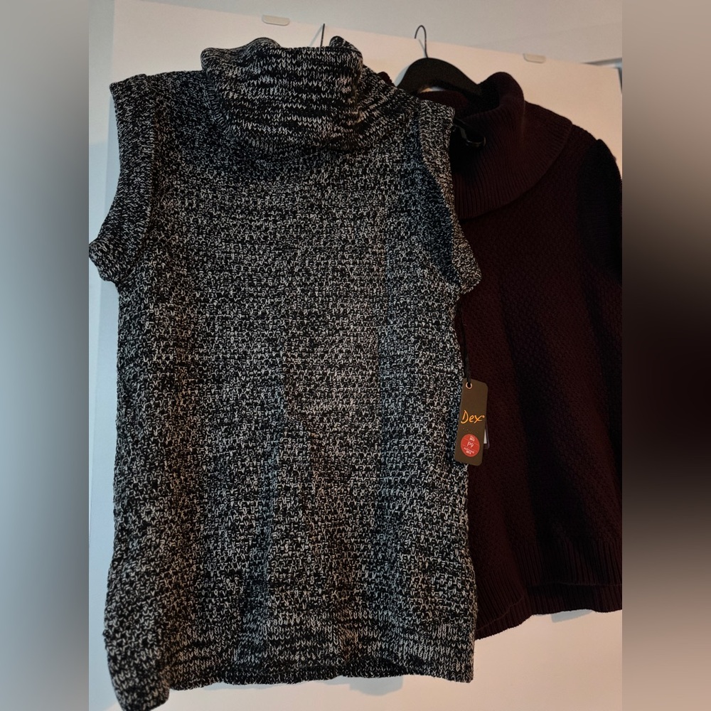 Dex- Sleeveless cowl neck sweater (size S)